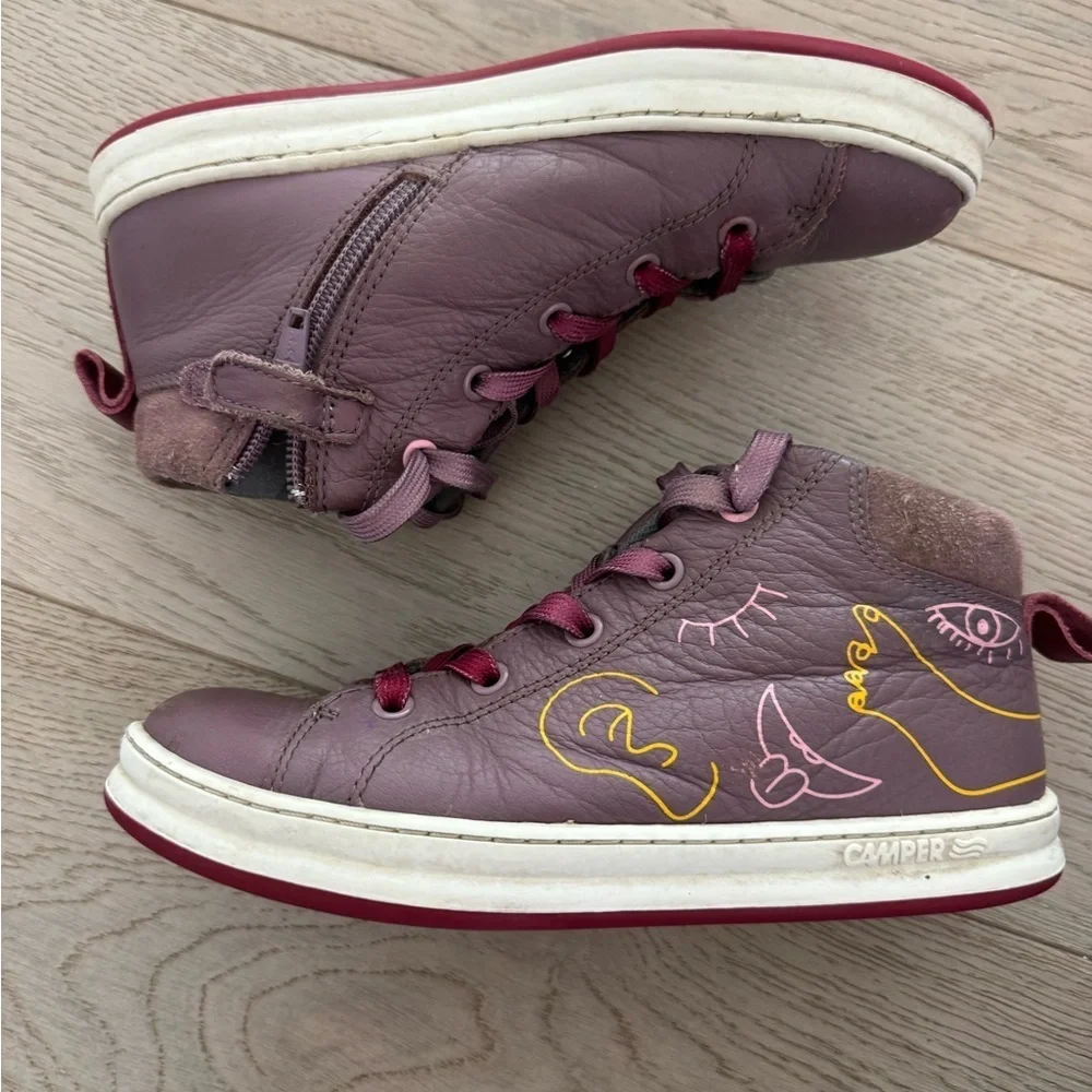 Camper Twins Purple Sneakers for Kids size 33 (US 2)